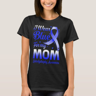 Camiseta Eu Visto Azul Para Minha Mãe Leucodistrofia Sensib