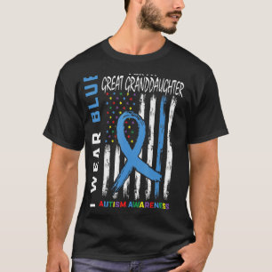 Camiseta Eu Visto Azul Para Minha Neta Excelente Autismo Aw