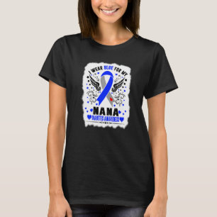 Camiseta Eu Visto Azul Para Minha Vovó Nana Sensibilização