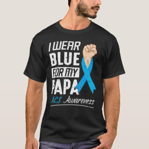 Camiseta Eu Visto Azul Para O Apoio À Consciência Do Meu Pa