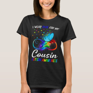 Camiseta Eu Visto Azul Para O Infinito Da Consciência Autis