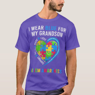 Camiseta Eu Visto Azul Para O Meu Avô, Vovô Vovô Au