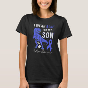 Camiseta Eu Visto Azul Para O Meu Filho Autismo Consciência