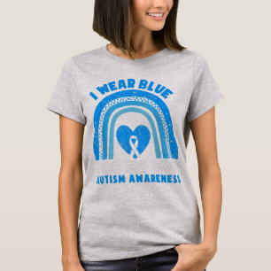 Camiseta Eu Visto Azul Para O Meu Filho.. Autismo... Presen