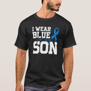 Camiseta Eu Visto Azul Para O Meu Filho Autismo Sensibiliza