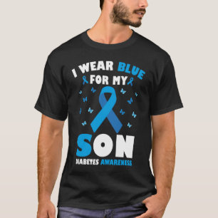 Camiseta Eu Visto Azul Para O Meu Filho Sensibilização Para