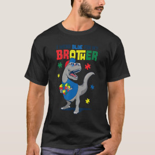 Camiseta Eu Visto Azul Para O Meu Irmão Autismo Sensibiliza