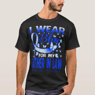 Camiseta Eu Visto Azul Para O Meu PAI NA Alopécia Awarenes