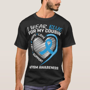 Camiseta Eu visto azul para o meu primo porque a luta do me