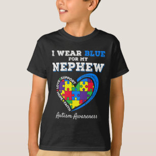 Camiseta Eu Visto Azul Para O Meu Sobrevivência Autismo Do