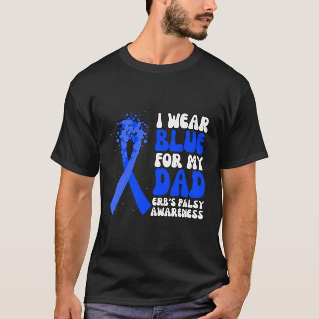 Camiseta Eu Visto Azul Para O Ribbo Da Consciência Do Meu P (Frente)