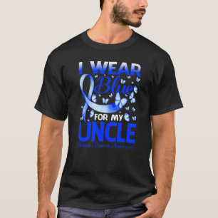 Camiseta Eu Visto Azul para os Awarenes da Doença do Meu Ti