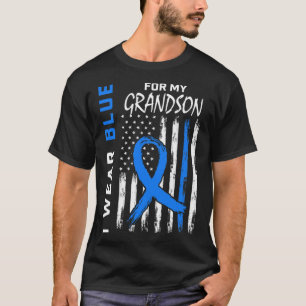 Camiseta Eu Visto Azul Para Sinalizador De Consciência Da D