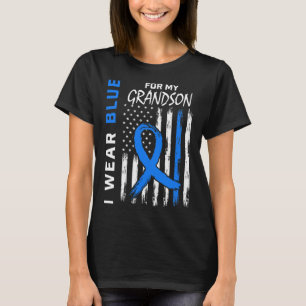 Camiseta Eu Visto Azul Para Sinalizador De Consciência Da D