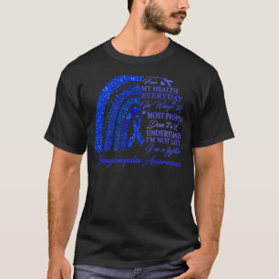Camiseta Eu Visto Azul Para Syringomyelia Awarness Warrior