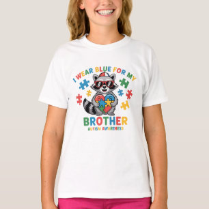 Camiseta Eu Visto Azul Pelo Meu Irmão Conscientização do Au
