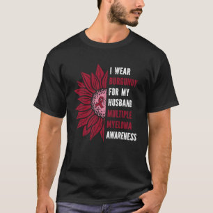 Camiseta Eu Visto Borgonha Para Sensibilização Para Múltipl