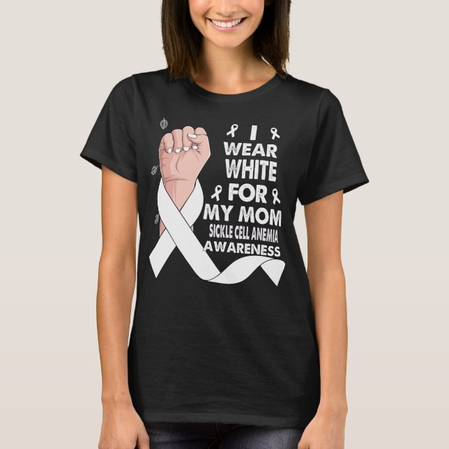 Camiseta Eu Visto Branco Para Minha Mãe CÉLULA DOENTE (Frente)