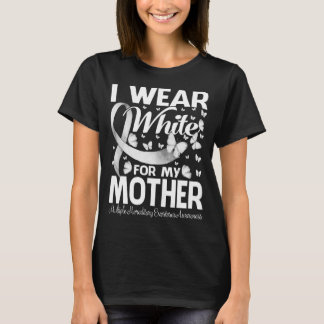 Camiseta Eu Visto Branco Para Minha Mãe Múltipla Hereditári