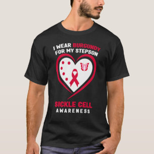 Camiseta Eu Visto Burgundy Para O Meu Célula Falsiforme Ste