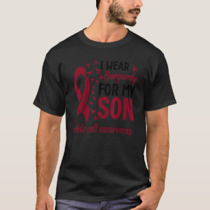 Camiseta Eu Visto Burgundy Para O Meu Filho Sentir A Consci