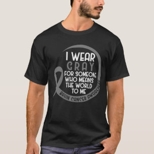 Camiseta Eu Visto Cinzas Para Alguém Que Tumera O Cérebro
