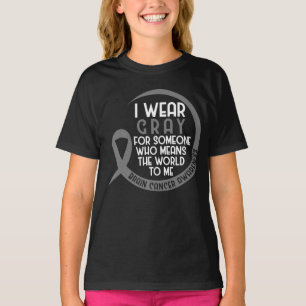 Camiseta Eu Visto Cinzas Para Alguém Que Tumera O Cérebro