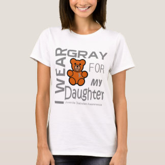 Camiseta Eu visto cinzas para meu diabetes juvenil Awar da