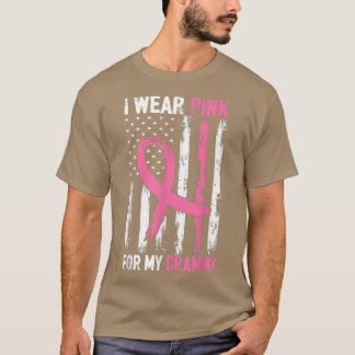 Camiseta Eu Visto Cor-De-Rosa Para A Consciência Do Cancer