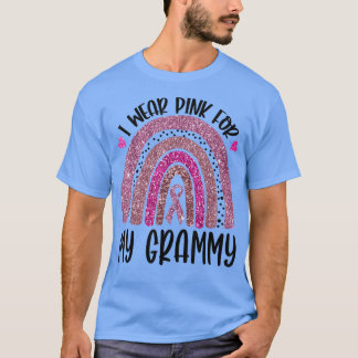 Camiseta Eu Visto Cor-De-Rosa Para A Consciência Do Cancer 