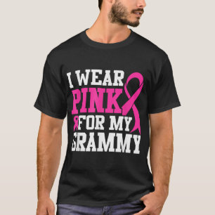 Camiseta Eu Visto Cor-De-Rosa Para A Consciência Do Cancer