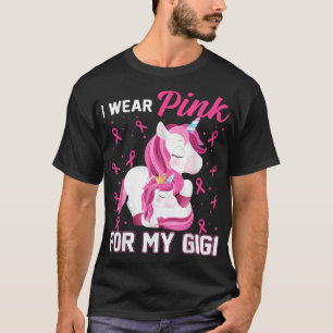 Camiseta Eu Visto Cor-De-Rosa Para Minha Consciência Gigi D