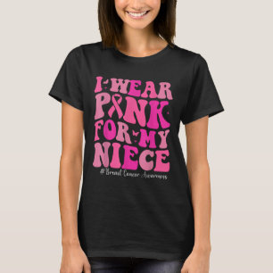 Camiseta Eu Visto Cor-De-Rosa Para O Meu Próprio Cancer De