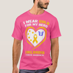 Camiseta Eu Visto Dourado Para A Minha Consciência Do Cance