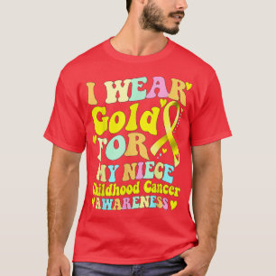 Camiseta Eu Visto Dourado Para O Meu Cancer De Infância Awa