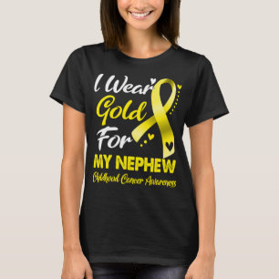 Camiseta Eu Visto Dourado Para O Meu Cancer De Infância Do 