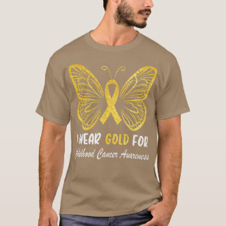Camiseta Eu Visto Dourado Para O Ouro De Consciência Do Can