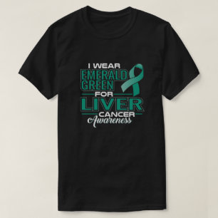 CAMISETA EU VISTO EMERALD GREEN PARA A SENSIBILIZAÇÃO DO CÂ
