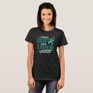 CAMISETA EU VISTO EMERALD GREEN PARA A SENSIBILIZAÇÃO DO CÂ