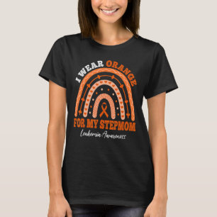 Camiseta Eu Visto Fita Laranja Para Awarenes De Leucemia De