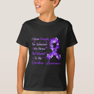 Camiseta Eu Visto Fita Roxa Para Sensibilização Para A Sobr