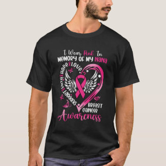 Camiseta Eu Visto K Para O Meu Cancer De Mama De Nana.