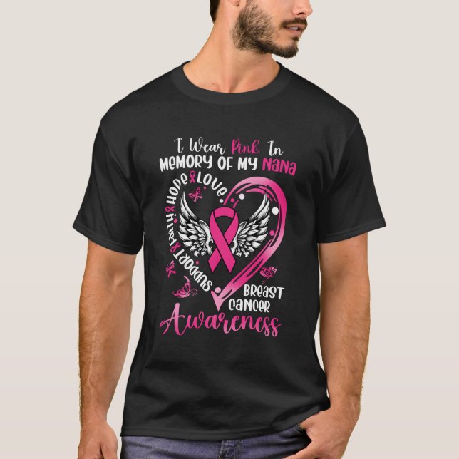 Camiseta Eu Visto K Para O Meu Cancer De Mama De Nana. (Frente)
