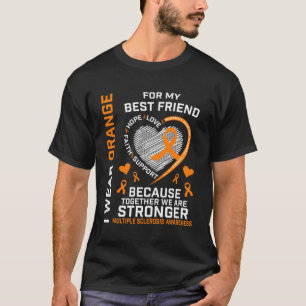 Camiseta Eu Visto Laranja Minha Melhor Amiga Sra. Esclerose