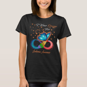 Camiseta Eu Visto Laranja Para A Consciência Da Leucemia