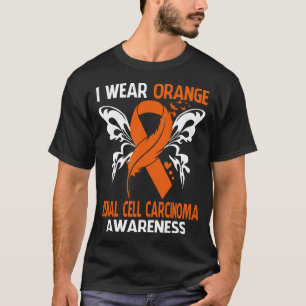 Camiseta Eu Visto Laranja Para A Consciência do CARCINOMA C
