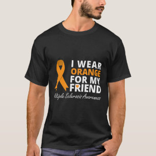 Camiseta Eu Visto Laranja Para A Minha Amiga, Sra. Sensibil