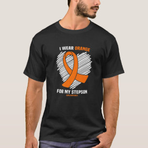 Camiseta Eu Visto Laranja Para A Minha Consciência Da Cóp