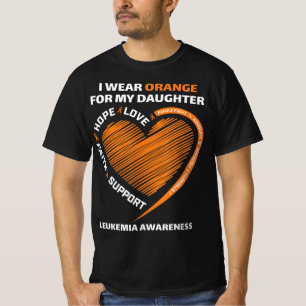 Camiseta Eu visto laranja para a minha consciência de leuce