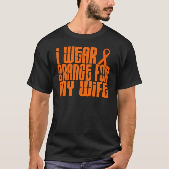 Camiseta Eu Visto Laranja Para A Minha Esposa 16 (Frente)